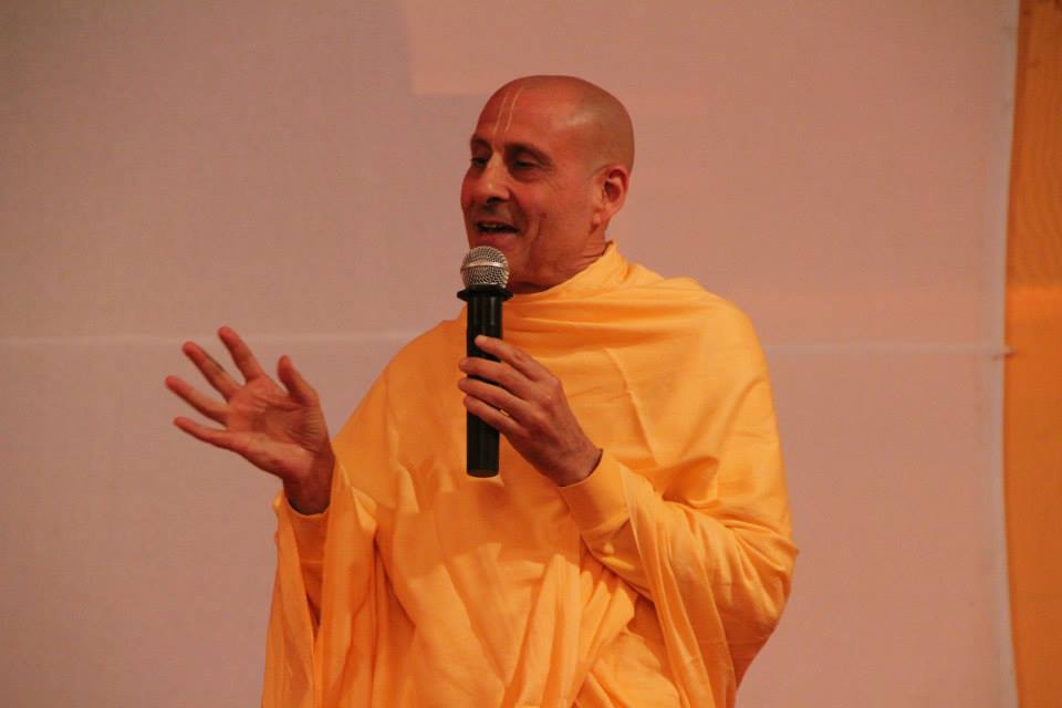 Su Santidad Radhanatha Swami, uno de los honorables asistentes al ILS 2014