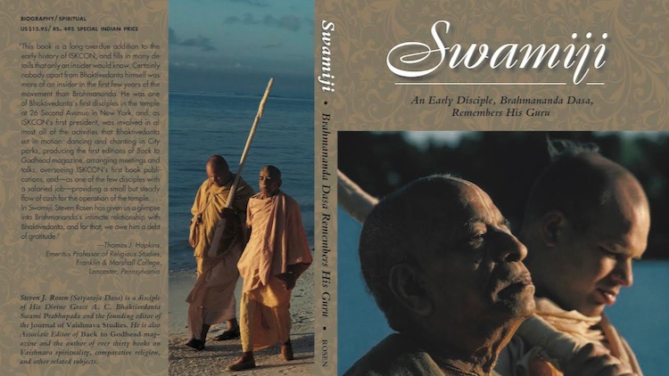 La cubierta del libro "Swamiji"