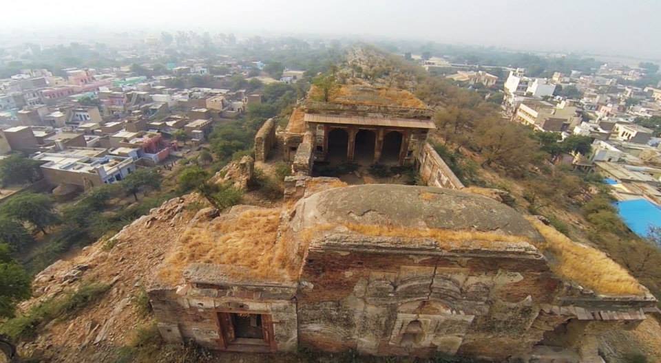 On top of Govardhan Hill, just near the town of Aniyor