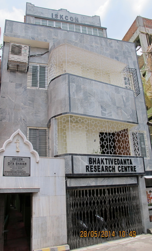 El Bhaktivedanta Research Centre  (Centro de Investigaciones Bhaktivedanta) en Calcuta o Kolkata