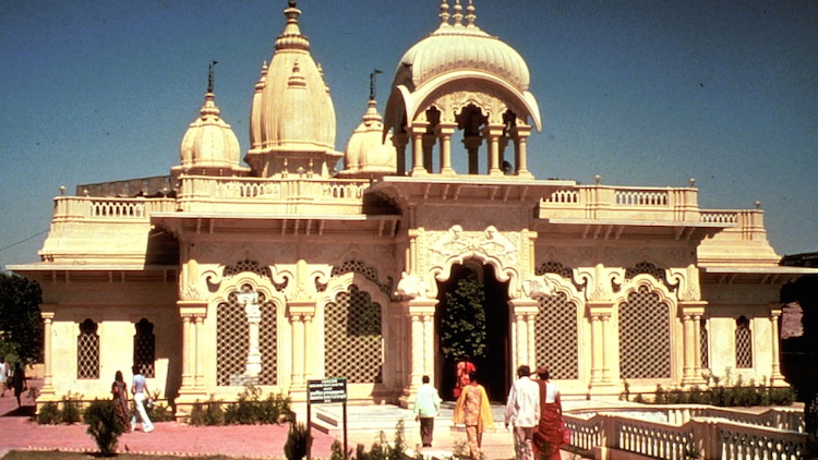 El templo de Krishna Balaram en sus primeras épocas